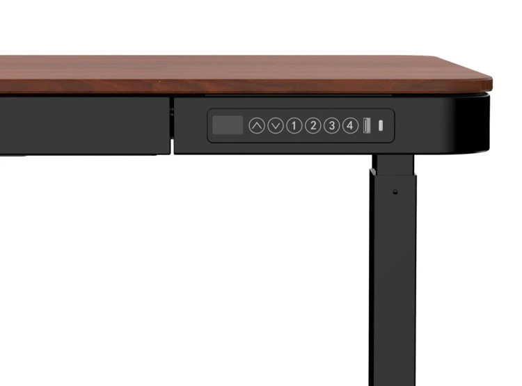 Activejet Biurko z elektryczną regulacją wysokości ET119S czarny/orzech.. Wymiar blatu  120x60 cm.