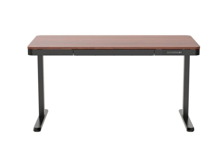 Activejet Biurko z elektryczną regulacją wysokości ET119S czarny/orzech.. Wymiar blatu  120x60 cm.