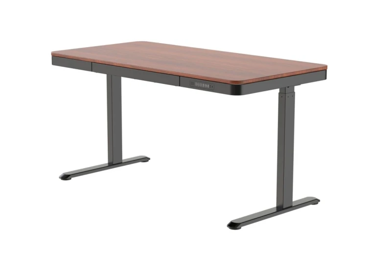 Activejet Biurko z elektryczną regulacją wysokości ET119S czarny/orzech.. Wymiar blatu  120x60 cm.