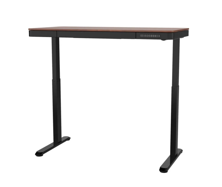 Activejet Biurko z elektryczną regulacją wysokości ET119S czarny/orzech.. Wymiar blatu  120x60 cm.