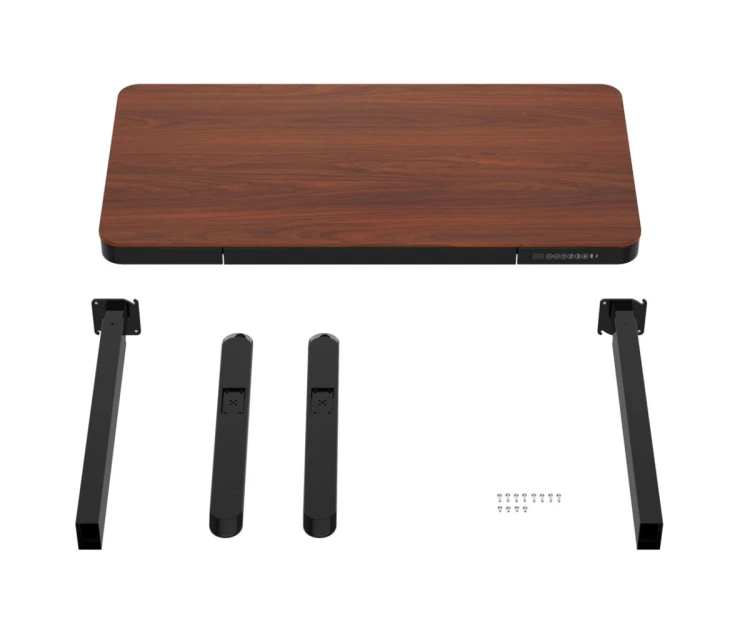 Activejet Biurko z elektryczną regulacją wysokości ET119S czarny/orzech.. Wymiar blatu  120x60 cm.
