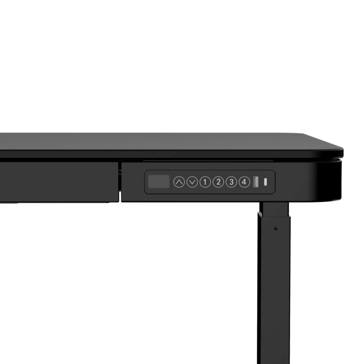 Activejet Biurko z elektryczną regulacją wysokości ET119S czarny. Wymiar blatu  120x60 cm.