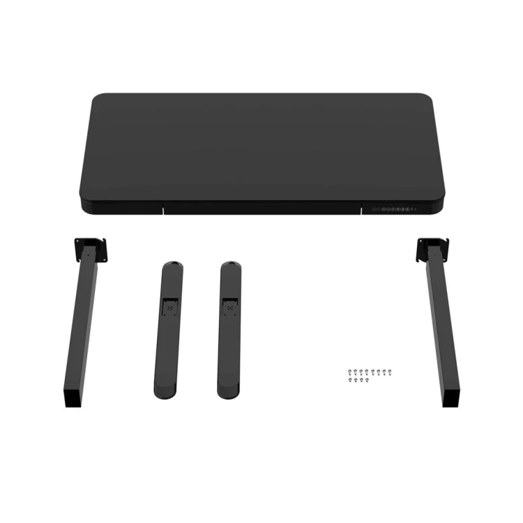 Activejet Biurko z elektryczną regulacją wysokości ET119S czarny. Wymiar blatu  120x60 cm.