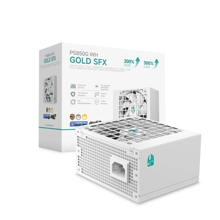 Zasilacz DeepCool PS850G-FE biały