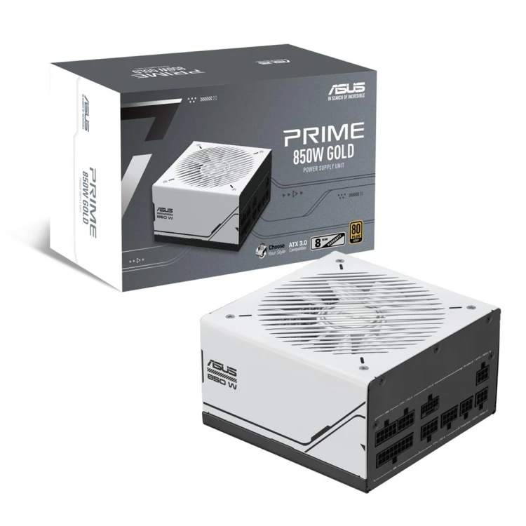 ASUS AP-850G moduł zasilaczy 850 W 20+4 pin ATX ATX Czarny, Biały