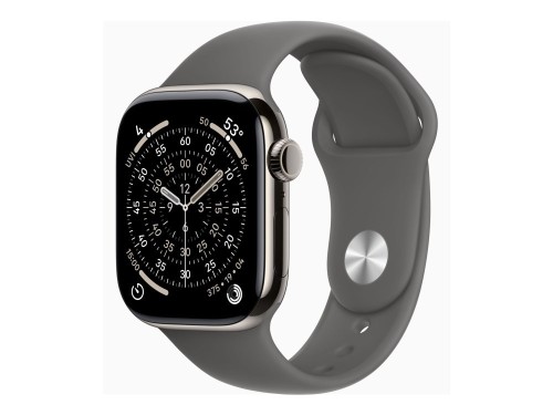 Apple Watch Series 11 OLED 42 mm Cyfrowy 374 x 446 px Ekran dotykowy 5G Tytan Wi-Fi GPS