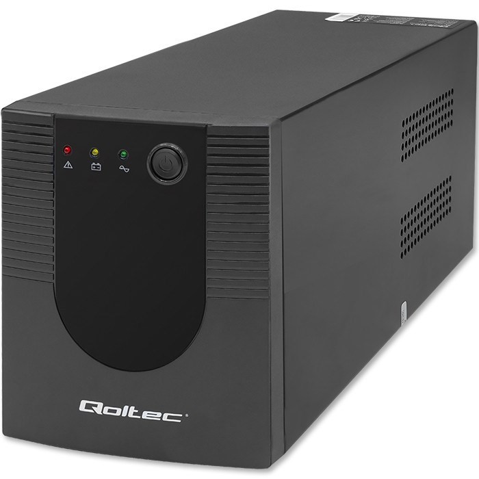 Qoltec 53776 zasilacz UPS Technologia line-interactive 1,5 kVA 900 W 4 x gniazdo sieciowe