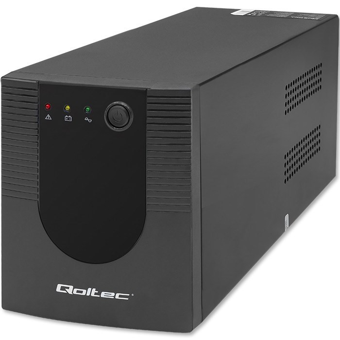 Qoltec 53776 zasilacz UPS Technologia line-interactive 1,5 kVA 900 W 4 x gniazdo sieciowe