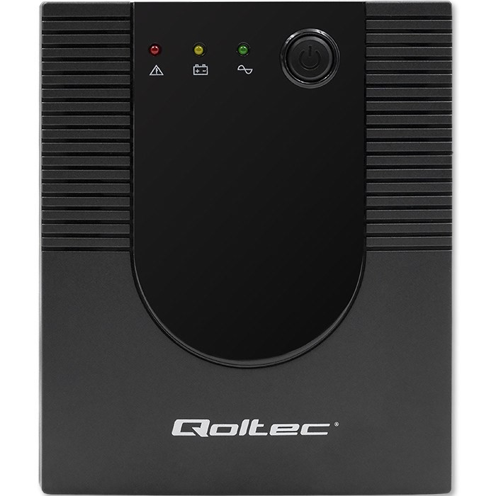 Qoltec 53776 zasilacz UPS Technologia line-interactive 1,5 kVA 900 W 4 x gniazdo sieciowe