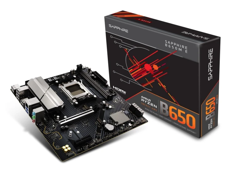 Sapphire B650M-E AMD B650 Gniazdo AM5 micro ATX