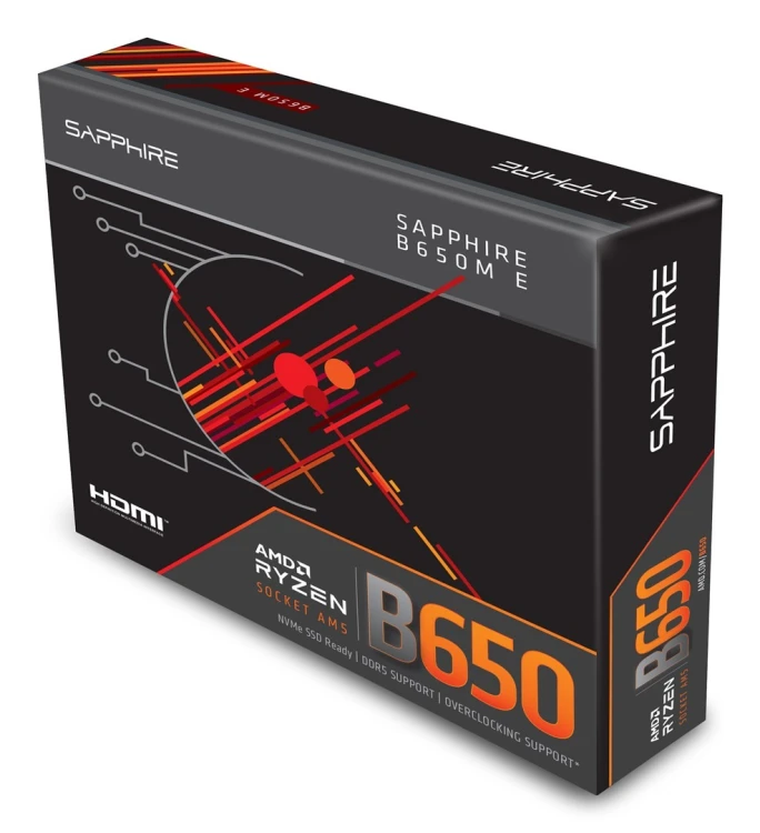 Sapphire B650M-E AMD B650 Gniazdo AM5 micro ATX