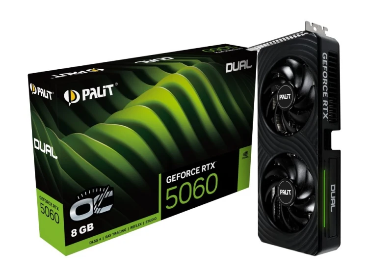 Karta graficzna VGA PCIE16 RTX5060 8GB GDDR7/NE75060S19P1-GB2063D PALIT