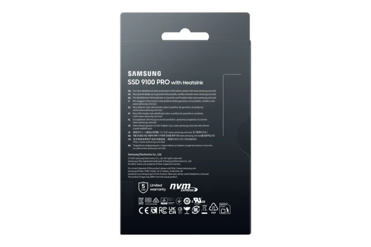 Dysk SSD Samsung 9100 Pro 1TB M.2 2280 PCI-E x4 Gen5 NVMe