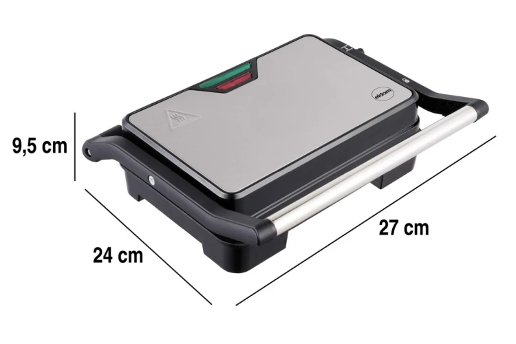 ELDOM GRILL KONTAKTOWY GK110 800W CZARNO-SREBRNY