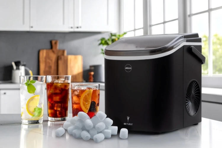 ELDOM KOSTKARKA DO LODU KS230 ICELIA 165W, CZARNA, 12 KG LODU/24H; JEDNORAZOWO 9 KOSTEK LODU CO 6 – 12 MIN