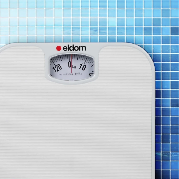 ELDOM MECHANICZNA WAGA ŁAZIENKOWA BR2016B BIAŁA DO 130 KG