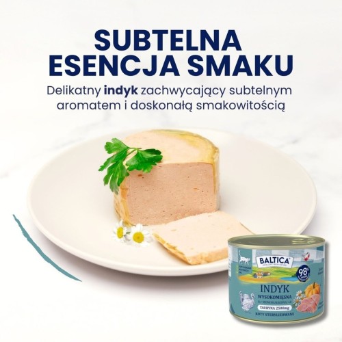 BALTICA SR Kot dorosły Indyk karma mokra 400g