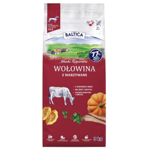 BALTICA SR Adult Wołowina z warzywami XS/S 3kg