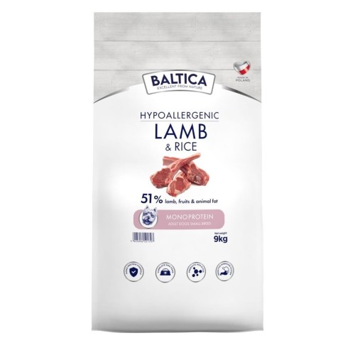 BALTICA Nutraceutic Adult Lamb&Rice XS/S 9kg