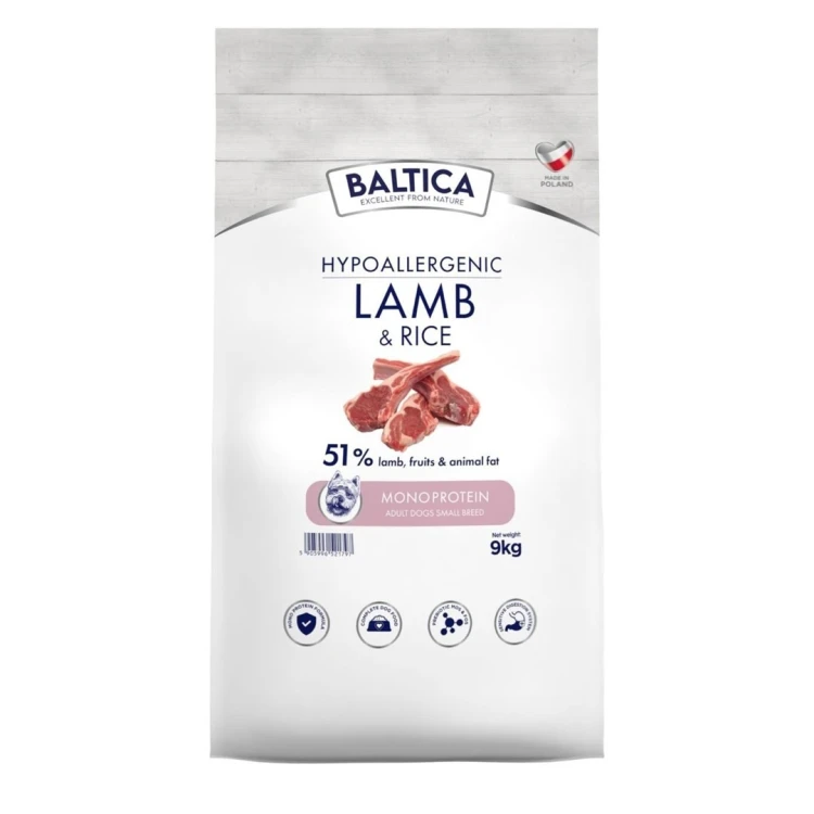 BALTICA Nutraceutic Adult Lamb&Rice XS/S 9kg