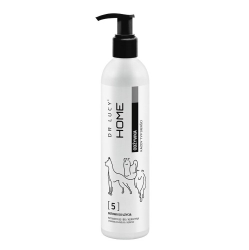 Odżywka z witaminami dla psów o każdym rodzaju sierści/włosa Dr Lucy Home 5 - 250 ml