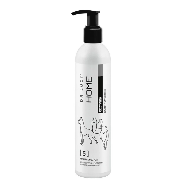 Odżywka z witaminami dla psów o każdym rodzaju sierści/włosa Dr Lucy Home 5 - 250 ml