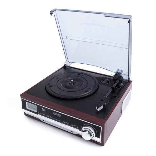 Camry Premium CR1113 Gramofon z napędem pasowym Czarny, Chrom, Drewno Pół-automatyczny