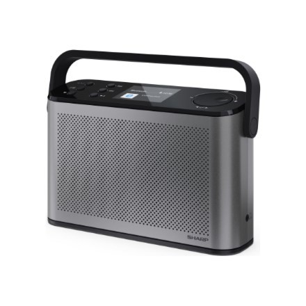 Przenośne stereofoniczne radio cyfrowe Sharp OSAKA DR-P540(GY) z portem USB, łącznością Bluetooth, radiem FM i połączeniem bezprzewodowym