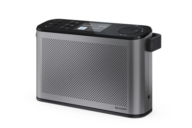 Przenośne stereofoniczne radio cyfrowe Sharp OSAKA DR-P540(GY) z portem USB, łącznością Bluetooth, radiem FM i połączeniem bezprzewodowym
