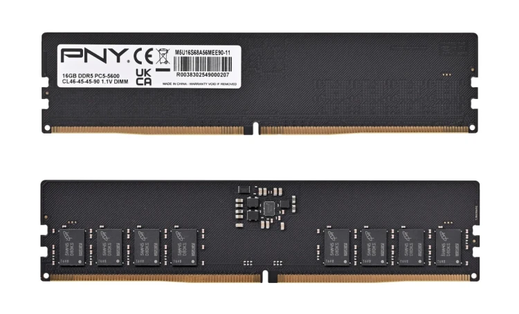 PNY Performance DDR5 5600MHz 16G moduł pamięci 16 GB 1 x 16 GB 288-pin DIMM