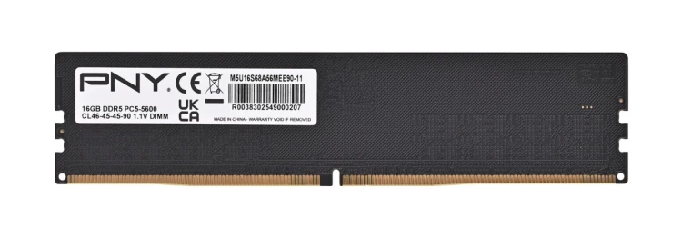 PNY Performance DDR5 5600MHz 16G moduł pamięci 16 GB 1 x 16 GB 288-pin DIMM