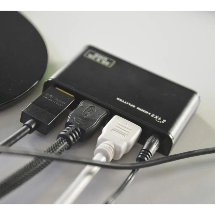 Techly IDATA HDMI2-4K2 rozgałęziacz telewizyjny HDMI 2x HDMI