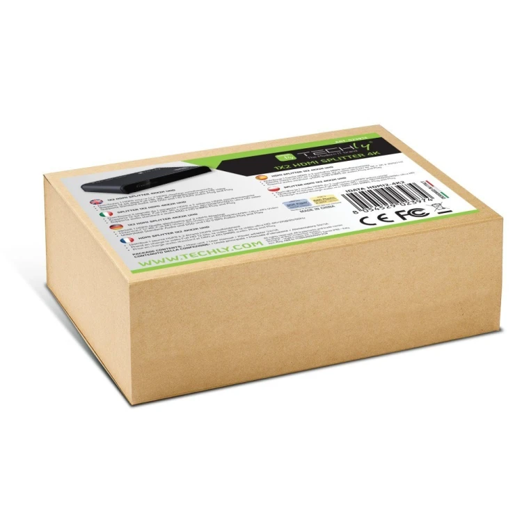 Techly IDATA HDMI2-4K2 rozgałęziacz telewizyjny HDMI 2x HDMI