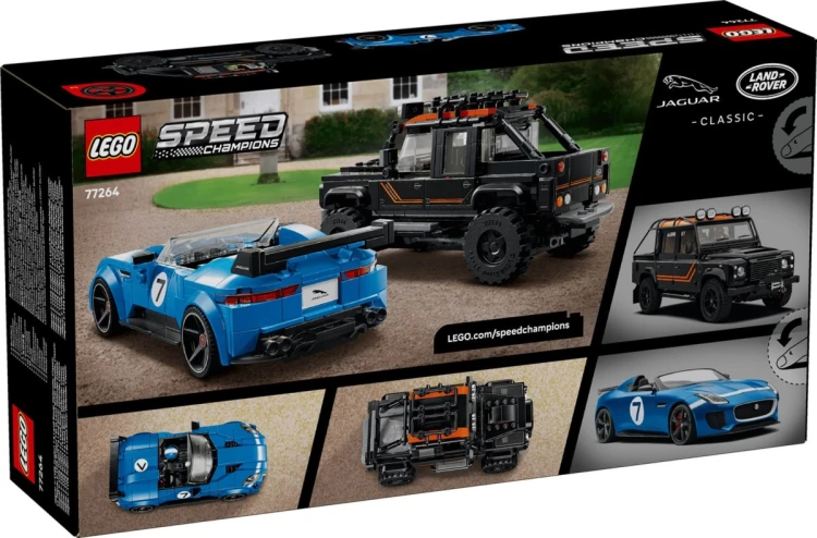 LEGO Speed Champions 77264 - Jaguar Project 7 i Land Rover Defender