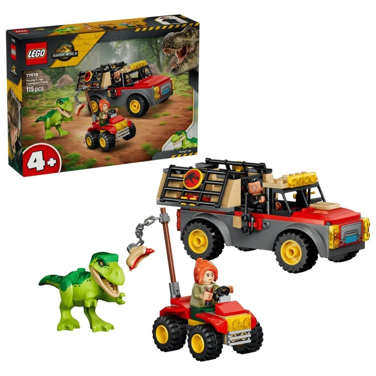 LEGO Jurassic World 77978 - Ciężarówka do transportu młodego tyranozaura