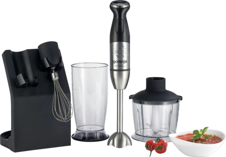 Gorenje HBC807QB 0,5 l Mikser ręczny 800 W Czarny, Stal nierdzewna
