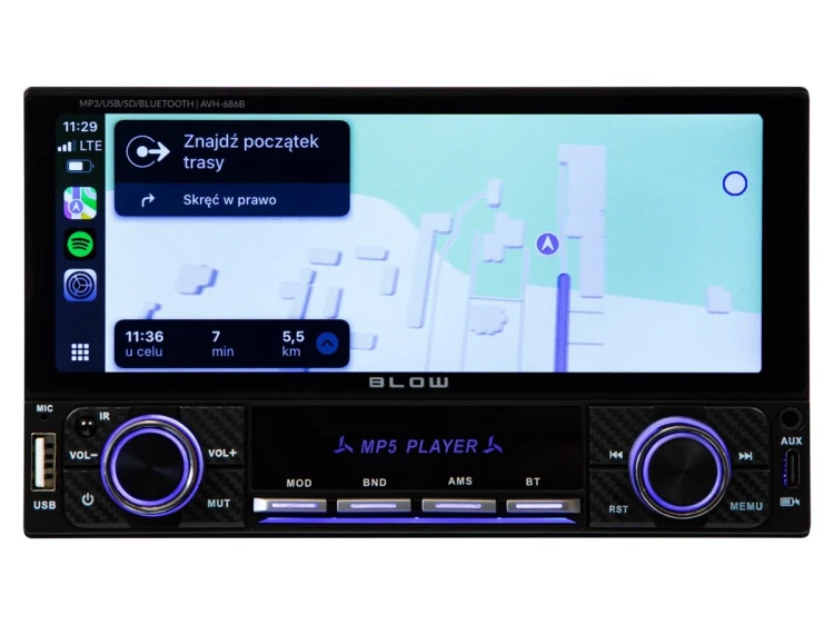 Radio BLOW AVH-686B RDS MP3/USB/micro SD/BLUETOOTH