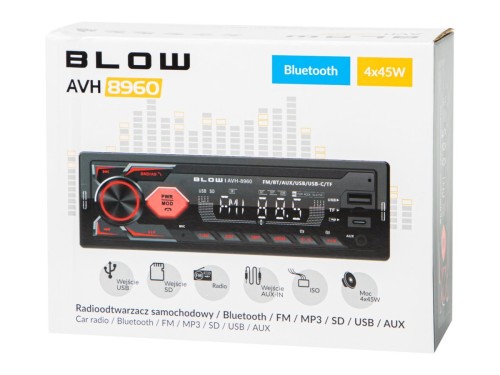 Radio BLOW AVH-8960 RDS MP3/USB/micro SD/BLUETOOTH + USB-C