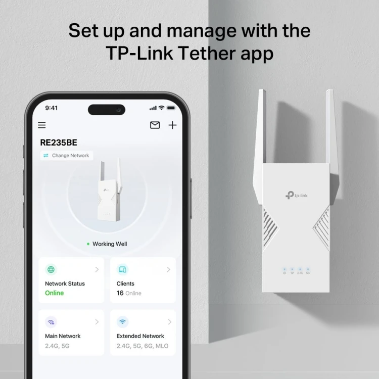 Wzmacniacz sygnału Wi-Fi 7 TP-LINK RE235BE BE3600
