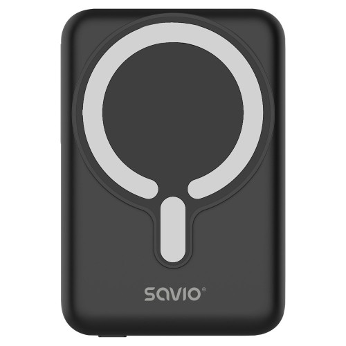 SAVIO POWERBANK 10000 MAH MAGNETYCZNY CZARNY BA-12