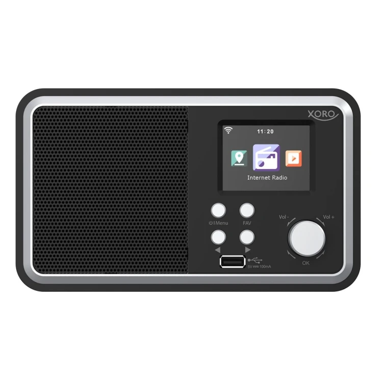 Xoro XOR400909 radio Internet Cyfrowy Czarny