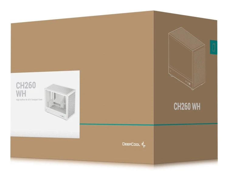 DeepCool CH260 Micro Tower Biały