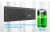 GEMBIRD BEZPRZEWODOWY ZESTAW KLAWIATURY + MYSZ SLIM PRO BUSINESS, DUAL MODE, 2,4 GHZ + BT, UKŁAD US, KOLOR CZARNY