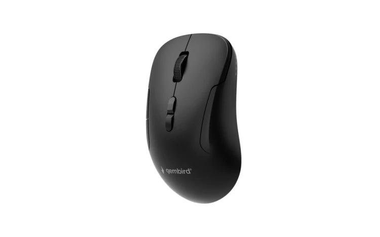 GEMBIRD MYSZ BEZPRZEWODOWA DUAL MODE (2.4G + BT) 1600 DPI, 7 PRZYCISKÓW, KOLOR CZARNY