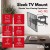 MACLEAN UCHWYT WIESZAK DO TV UCHWYT WIESZAK DO TV 32-70''MAX VESA 400X400, 32-70", DO 40KG, CZARNY, REG. POCHYŁU +12°~-12° I