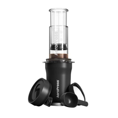 Zaparzacz do kawy Go Plus z kubkiem termicznym czarny AeroPress