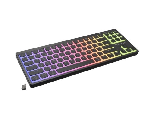 GENESIS Thor 430 TKL Wireless klawiatura Gaming USB + RF Wireless + Bluetooth QWERTY US English Czarny