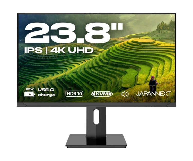 Monitor JAPANNEXT 60,5 cm JN-IPS2380UHDR-C65W-HSP 16:9 HDMI/DP UHD