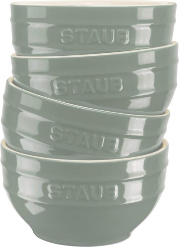 STAUB SERVING Zestaw 4 misek 12 cm, eukaliptusowy