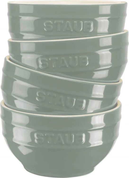 STAUB SERVING Zestaw 4 misek 12 cm, eukaliptusowy